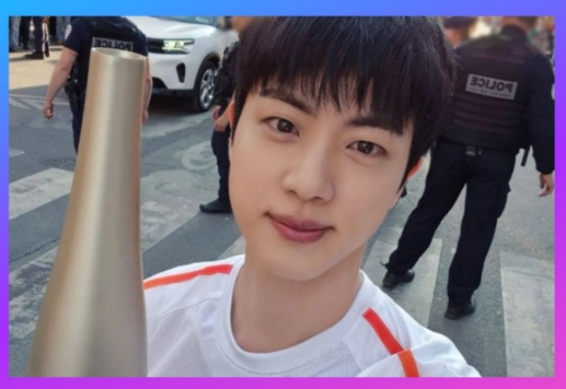 BTS's Jin Shines as Torchbearer at the Paris Olympics